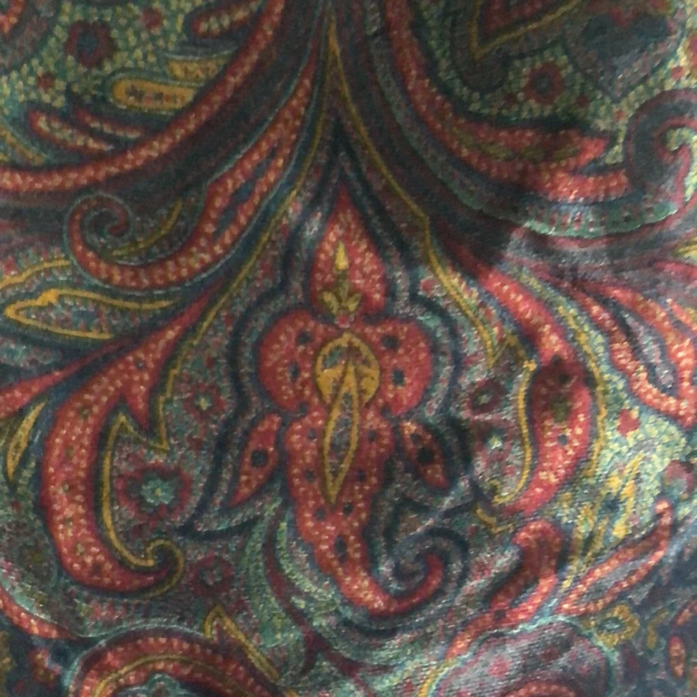 Fashionable Polo by Ralph Lauren Double layered Paisley pattern scarf. Italy